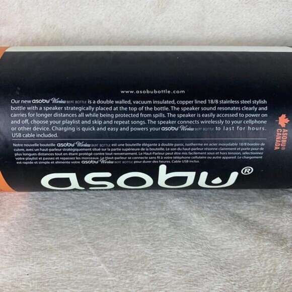ASOBU Wireless Double Wall Insulated Stainless Steel Bottle Bluetooth Speaker - Picture 4 of 11